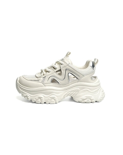 Женские кроссовки с низким верхом, увеличивающие рост, с противоскользящей подошвой и износостойкими дышащими свойствами, Beige Red dragonfly