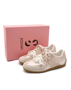 Амортизирующие, нескользящие, износостойкие, дышащие и легкие повседневные туфли с низким верхом, женские, светло-розовые Josiny