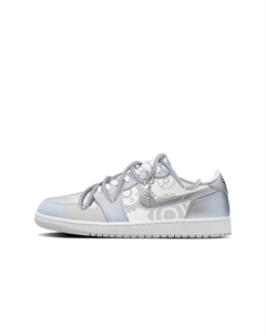 Баскетбольные кроссовки Air 1 Low-Top Vintage, унисекс, серебристые, Silver Jordan