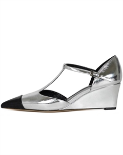 Туфли на танкетке, каблук 6 см, женские, Silver Cicifor