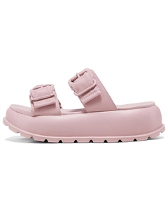 Тапочки-слайды женские телесно-розовые Skechers