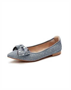 Повседневные однобортные туфли женские, Light Blue Quicheshoes