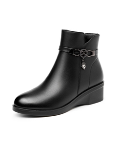 Ботильоны женские черные Aokang