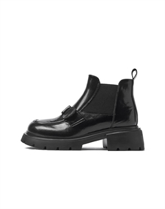 Короткие ботинки челси 5 см женские, Black (Unlined) Josiny