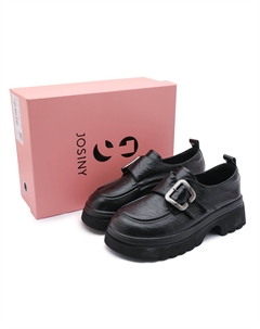 Лоферы 5,5 см женские черные Josiny