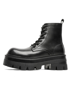 Короткие ботинки Martin до середины голени унисекс, черные Weishibangwei