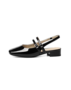 Сандалии женские с одним ремешком, Black Red dragonfly