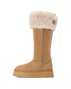 Женские зимние сапоги с меховым отворотом, светло-коричневый Daphne