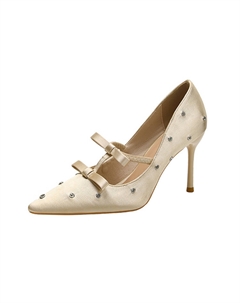 Женские туфли на высоком каблуке, Champagne Bigtree