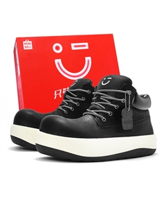 Повседневные туфли средней высоты унисекс, черные Miniso