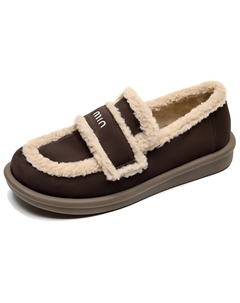 Лоферы женские кофейные, Coffee Weishibangwei