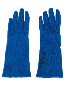 Gucci перчатки из цветочного кружева 7 синий Gucci
