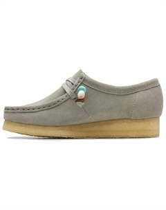 Ботильоны Wallabee женские светло-серые, Light Gray Clarks
