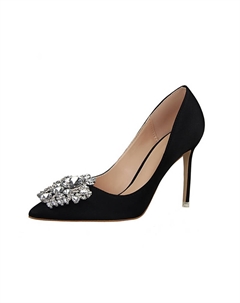 Женские туфли на тонком каблуке и высоком каблуке, Black Bigtree