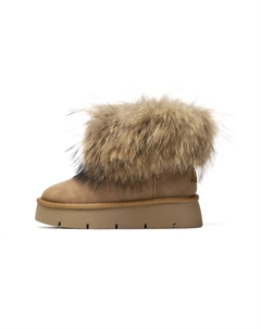 Износостойкие короткие зимние ботинки женские цвета Camel C°banner