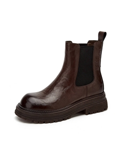 Короткие женские ботинки челси 5,2 см, Red Exull q