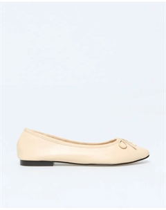 Базовые кожанные балетки, пастельно-розовый Сфера