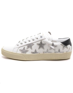 Низкие женские кроссовки для скейтбординга, белые, серебристые Saint laurent