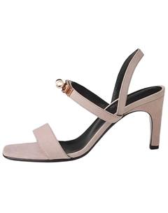 HERMES Сандалии Glamour One Strap 7,5 см, женские, розовые Hermès