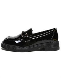 Лоферы женские, черно-бежевые Mulinsen