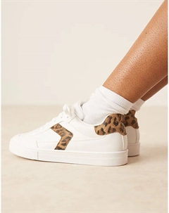 Белые кроссовки Drift на шнуровке Asos design