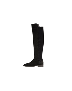 Сапоги женские Pure Premium Collection замшевые высокие, черный Clarks