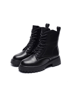 14 см сапоги Martin 5 см, Brown Fabric Lining Red dragonfly