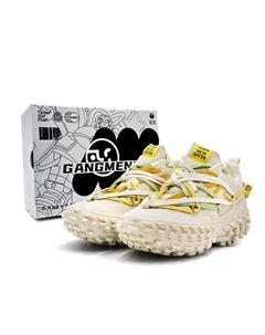 Массивные кроссовки унисекс, низкие, бежевые Hong kong meng