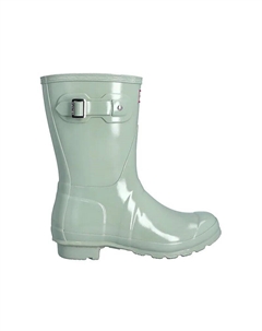 Сапоги резиновые женские Original Short Gloss Rain, зеленый Hunter