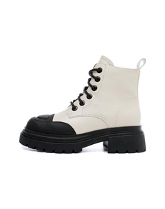 Женские ботинки Martin комбинированные, бежево-черный Daphne