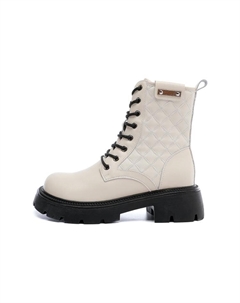 Женские ботинки Martin высокие стеганые, бежевый Daphne