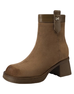 Модные ботинки, ботильоны, около 6 см, женские, Khaki Mulinsen