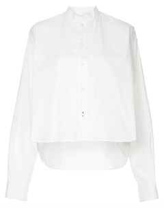 Bassike укороченная рубашка с необработанными рукавами 12 белый Bassike