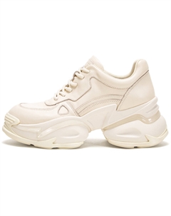 Утолщенная подошва увеличивает высоту кроссовок. Женские кроссовки цвета экрю, Ecru Chch