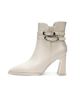 Ботильоны 9 см женские, Beige Weishibangwei