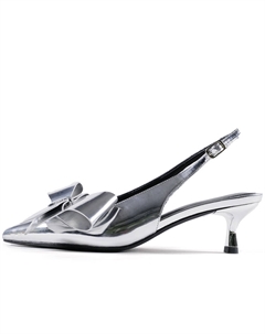 Туфли Bella Slim Heel на высоком каблуке 7 см, женские, серебристые, Silver Cicifor