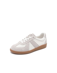 Низкие женские кроссовки для скейтбординга цвета экрю, Ecru (Genuine Leather Insoles) Josiny