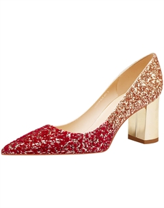 Туфли на высоком каблуке, женские, красные Weishibangwei