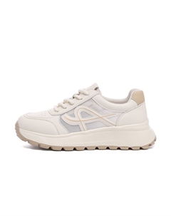 Кроссовки для бега, износостойкие, низкие, повседневные, женские, Beige Apricot Red dragonfly