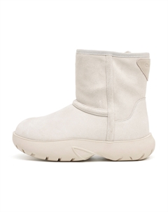 Теплые короткие зимние сапоги женские, Ecru Oulisasi
