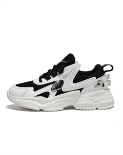 Низкие, амортизирующие, нескользящие, увеличивающие рост, массивные кроссовки женские, черно-белые Binary