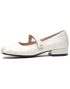 Туфли Мэри Джейн женские абрикосового цвета, Apricot Weishibangwei