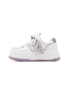 Низкие женские кроссовки, Beige Purple C°banner