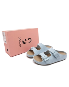 Женские тапочки-слайды, быстросохнущие и износостойкие, синие Josiny