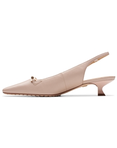 Повседневные туфли-одиночки женские розовые Clarks