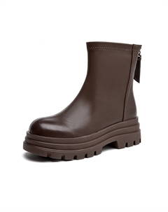 Ботильоны женские коричневые 5,3 см Aokang