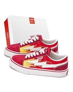 Низкие кроссовки для скейтбординга Lightning M Series, унисекс, огненно-красные Miniso
