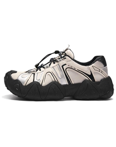 Нескользящие, износостойкие, дышащие низкие кроссовки для женщин, Beige/Silver/Oranges Camel