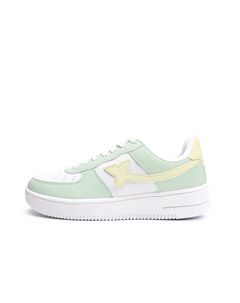 Кроссовки Air Force One износостойкие и легкие, низкие, для скейтбординга, женские, желто-зеленые Xtep