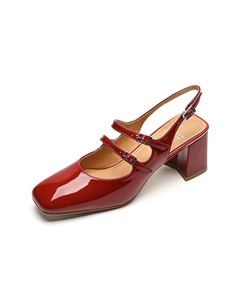 Туфли на высоком каблуке 7 см, женские, Burgundy Echo&yolo